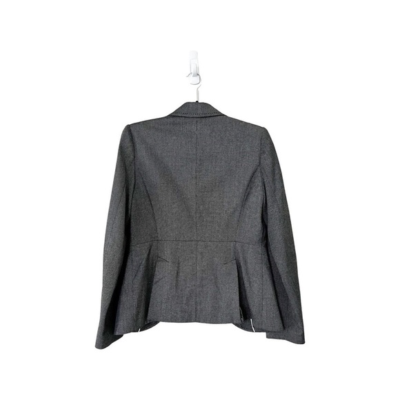WHITE HOUSE BLACK MARKET Blazer Jacket Gray Black Size 4 - Picture 2 of 6